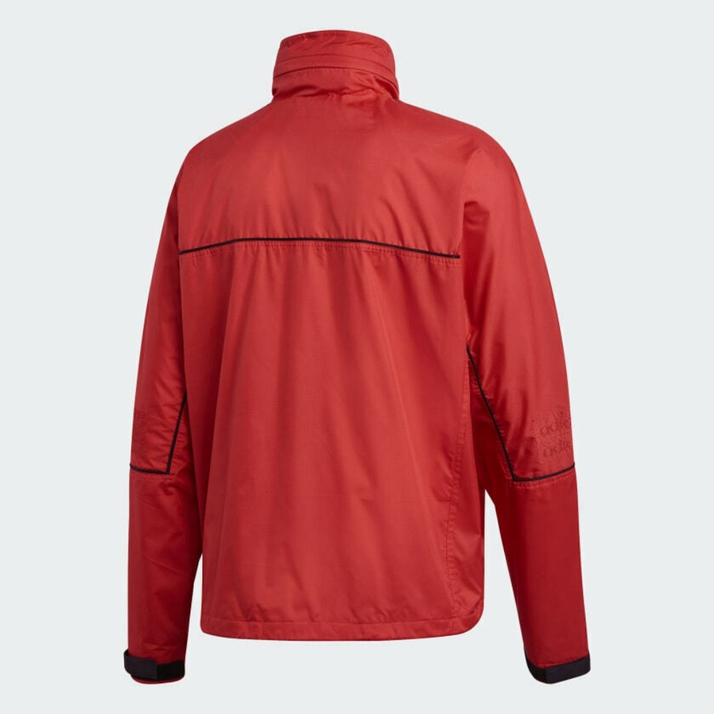 Adidas R.Y.V. Mens Long Sleeve Track Jacket Hidden Hood Red FM2245 NEW Sz Large - Picture 2 of 4